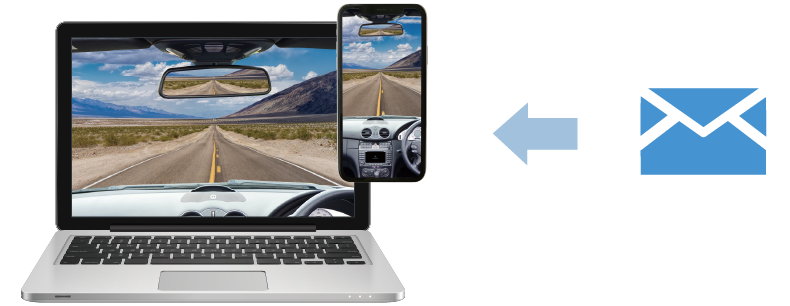 危険運転の動画をリアルタイムでメール送信